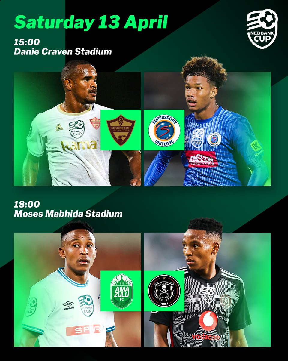 Two exciting matches to look forward to today! 🔥 #NedbankCup