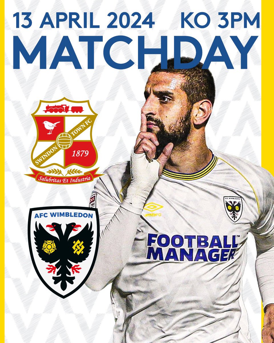 𝗪𝗜𝗟𝗧𝗦𝗛𝗜𝗥𝗘 𝗥𝗘𝗔𝗗𝗬 💪

🆚 @Official_STFC 
🏟️ County Ground 
⏰ Kick-off 3pm
🔴 @SkyBetLeagueTwo 
🎟️ NO tickets available 
📂 Away Fan Guide 👉 tinyurl.com/35ren9ne

#AFCW 🟡🔵