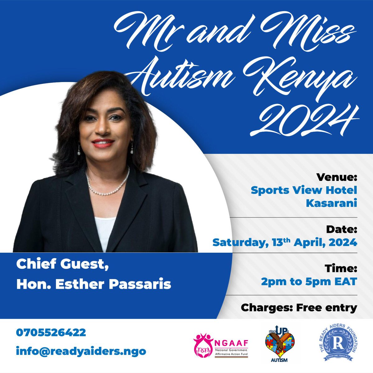 For the 5th year running, @NGAAF_Ke is proud to sponsor the Mr. and Miss Autism Kenya 2024, a calendar event I always look forward to that plays a crucial role in promoting and nurturing the talents of individuals with autism in Kenya. @stepup4autismi1