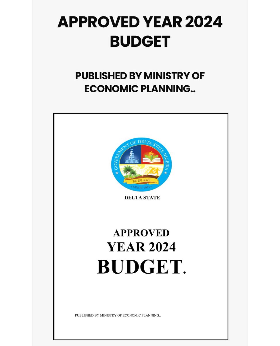 Dear Deltans; To know More about the Approved Year 2024 Budget Delta state, Follow the link below: ln.run/lZcKp #YourPenFriend #Naira #Segunogungbe #Obaseki