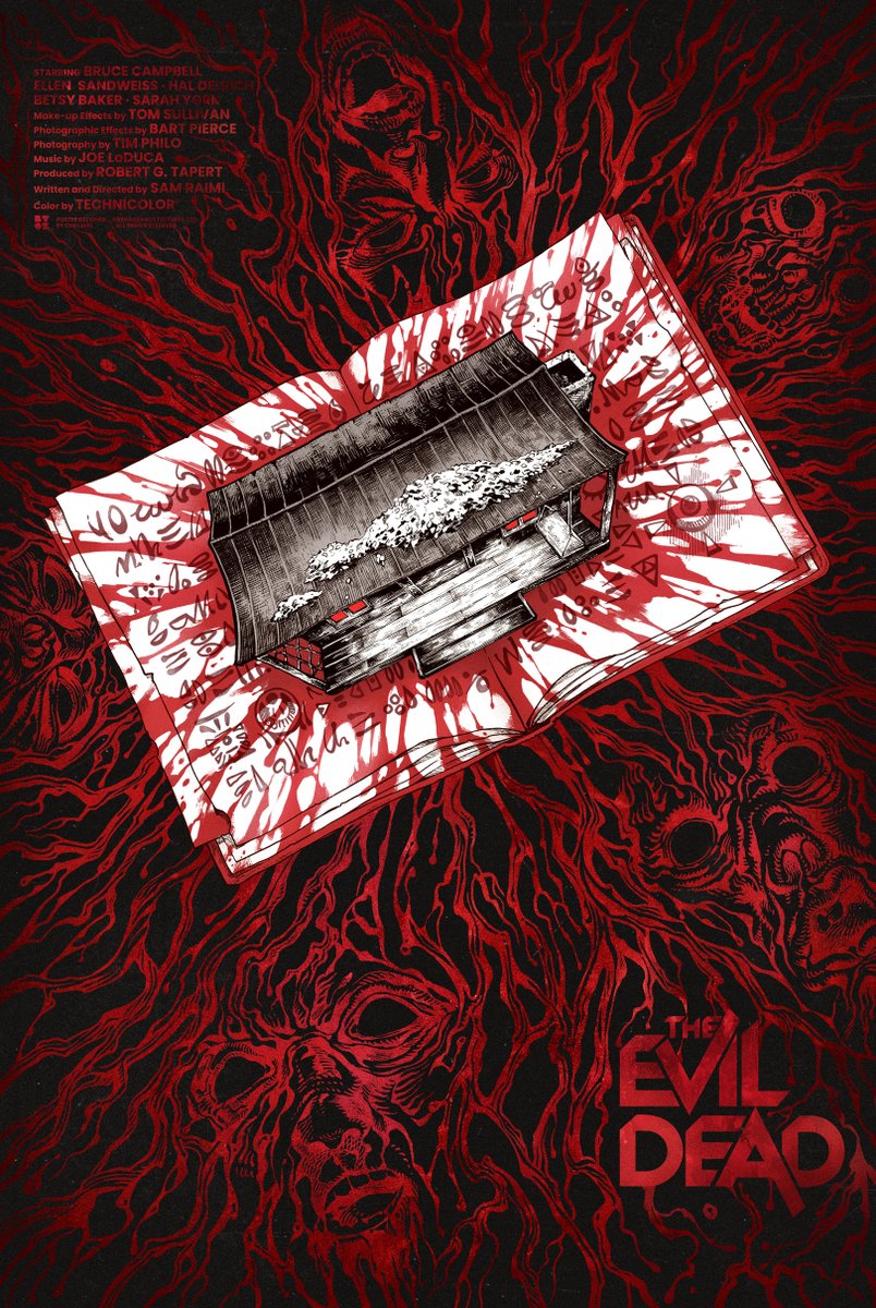 「#EvilDead Art poster cooperated with Bto」|chillaleeのイラスト