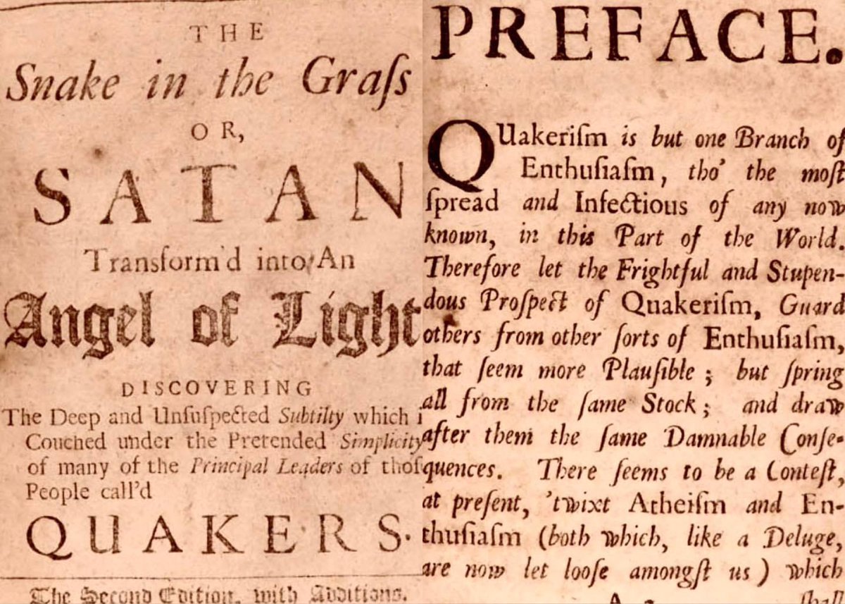 🗓️🇮🇪✍️📖 Dunblane's historic Leighton Library has a 1697 second edition with additions of 'The snake in the grass' by Irish priest & leading Jacobite propagandist after the 1688 Glorious Revolution, Charles Leslie, who died #OnThisDay 1722. This was the first of.../🧵👇