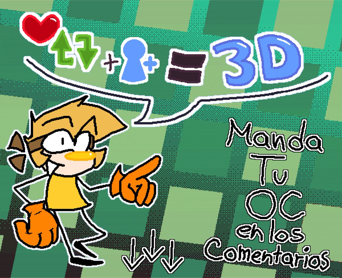 Hey tu!, chamaco mugroso, quieres que te haga un Modelo 3D de tu OC GRATIS?
Reglas: Dale Like, Retweet, Sigueme y No olvides subir la foto de tu OC en los comentarios

(Un pequeño recordatorio, Estoy aprendiendo a hacer modelos Low Poly asi que no se enojen si le salio feo :P)