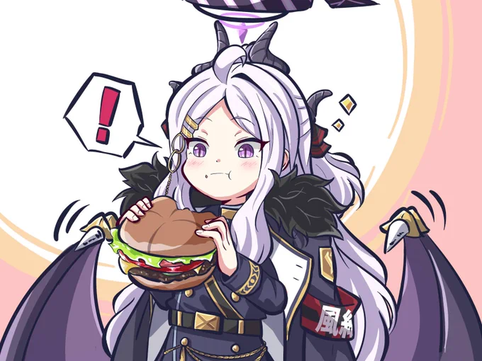 ヒナってファーストフード店は友達と行くところみたいな先入観持ってたり、食べてる最中に襲撃されたら店に迷惑が掛かるからとか言ってあまり縁が無さそうだから食べさせてみた。#ブルアカ 