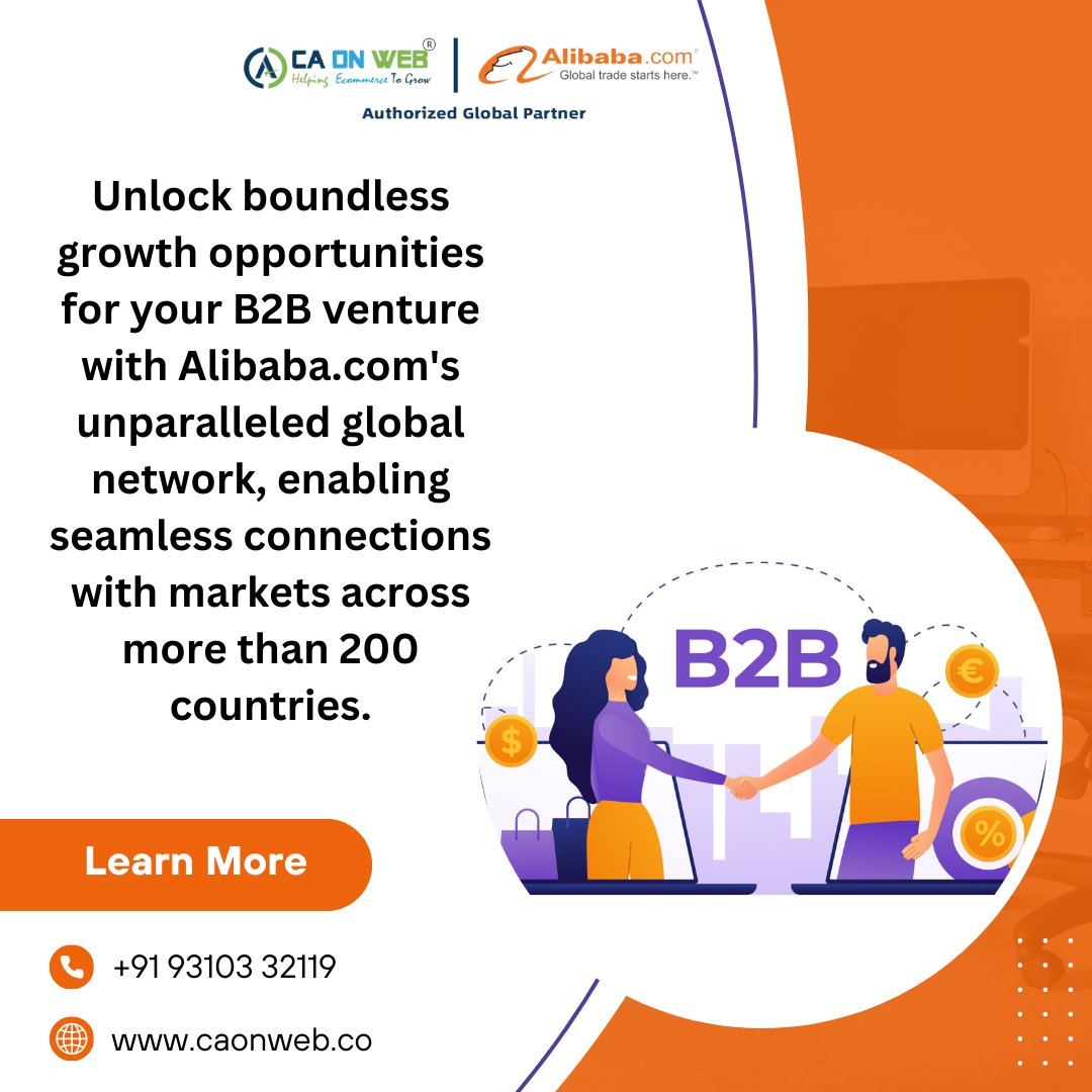 Start B2B business with Alibaba.com.
#alibaba #B2B #internationaltrade #businesssolutions #ExportersIndia #internationalmarketplace #growyourbusinessonline #globalbusinessopportunity #everyone