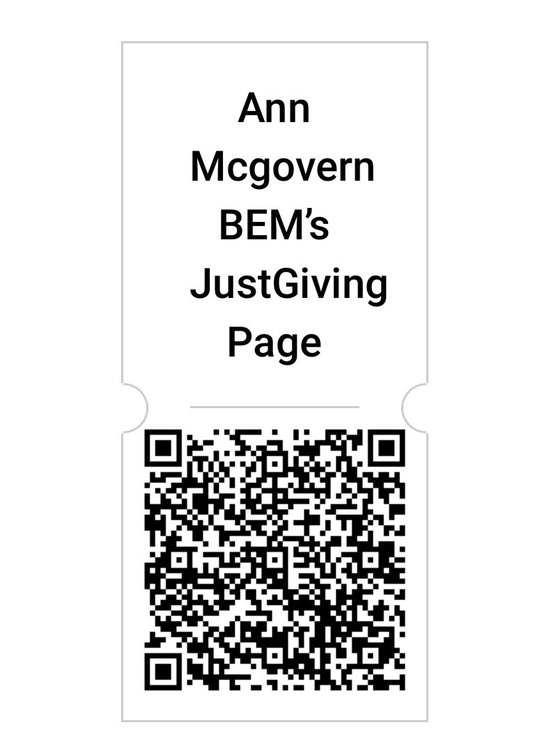 QR code for our marathon would anyone like to be the first to donate.? @alzheimerssoc @DementiaFriends ambassador taking on a challenge. @EKHUFT. xx