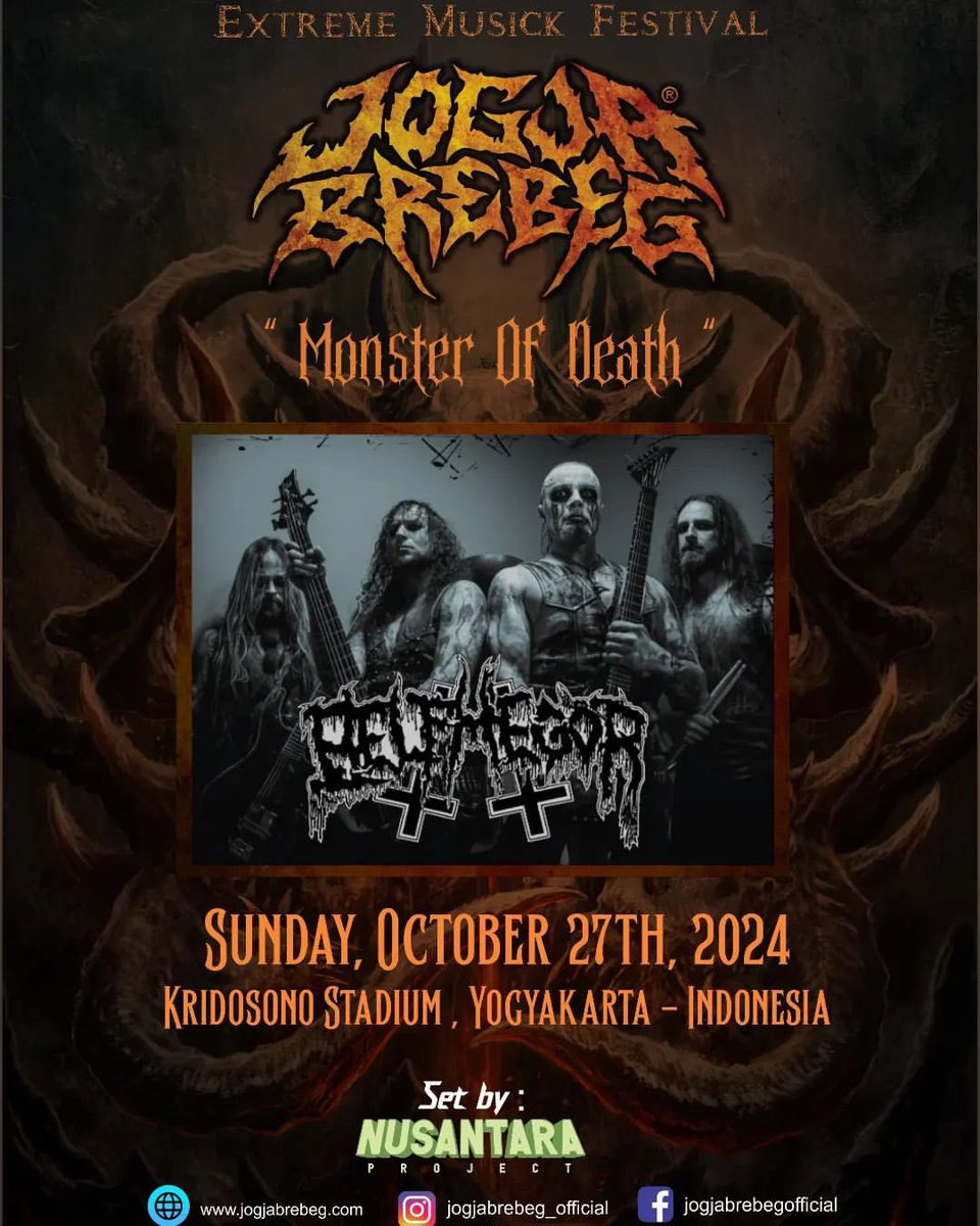XtremeMerch's tweet image. Belphegor akan tampil di Jogja tanggal 27 Oktober 2024🤘🏿🗿