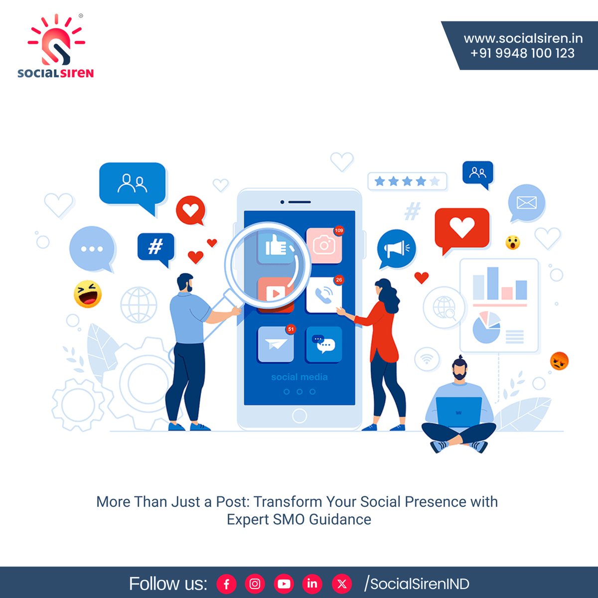 SocialSirenIND's tweet photo. Unlocking Your Social Potential: Expert SMO Guidance for Transformation. #onlinestrategy #brandvisibility #socialmediaoptimization #SMOstrategy
#digitalmarketingstrategy #SocialMediaStrategy

#SocialSiren #DigitalMarketing #Branding #SMO  #SMM #Marketing #SMO https://t.co/IhHFjqwwVE
