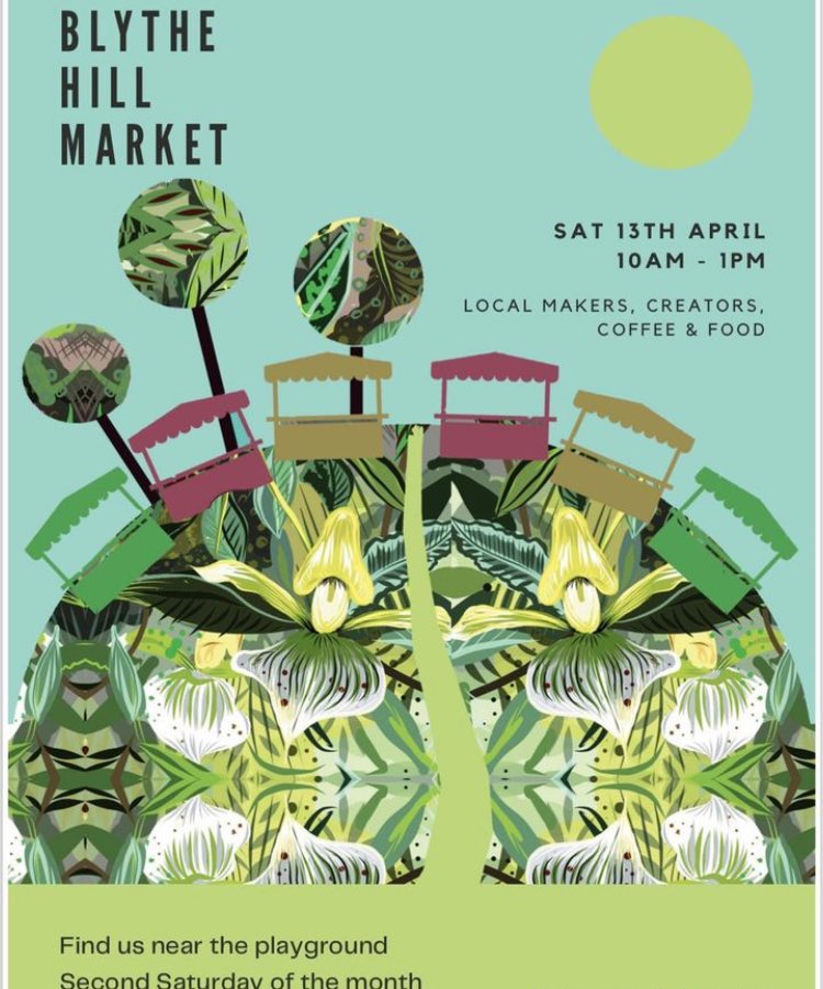 📣 Perfect weather for the first @blythehillmarket today Sat from 10am to 1pm. With local traders 🌹, yummy food 🍓 and great coffee. ☕️ Our friends from @blythe_hill will also be there to chat about this summer #blythehillfestival & volunteering opportunities. Come to say 👋