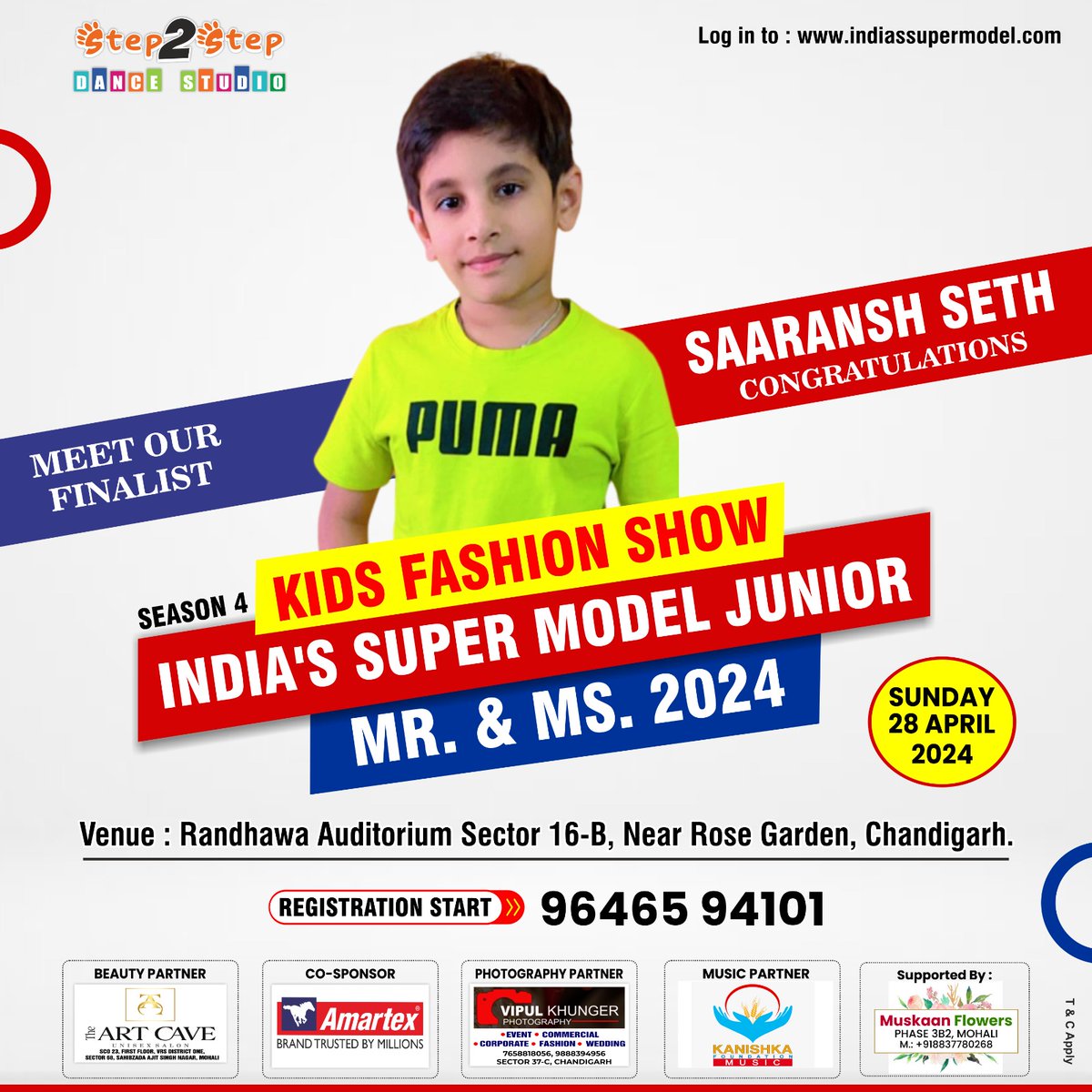 Welcome to the Grand Finale!
'Saaransh Seth'

India's Super Model Junior Mr. & Ms. 2024 || Biggest Kids Fashion Show || Season 4 || Chandigarh.

📲 Register Now: 9646594101

#indiassupermodeljunior2024 #indiafashionshow2024 #Season4 #SuperModelJunior #Step2StepDanceStudio