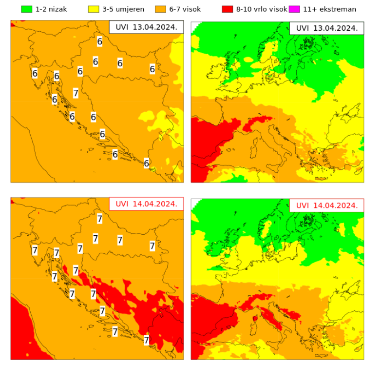 DHMZ_HR's tweet image. Ugodan vam sunčan ☀️ i vrlo topao, ponegdje i vruć  🥵vikend. 

#prognoza #vikend
