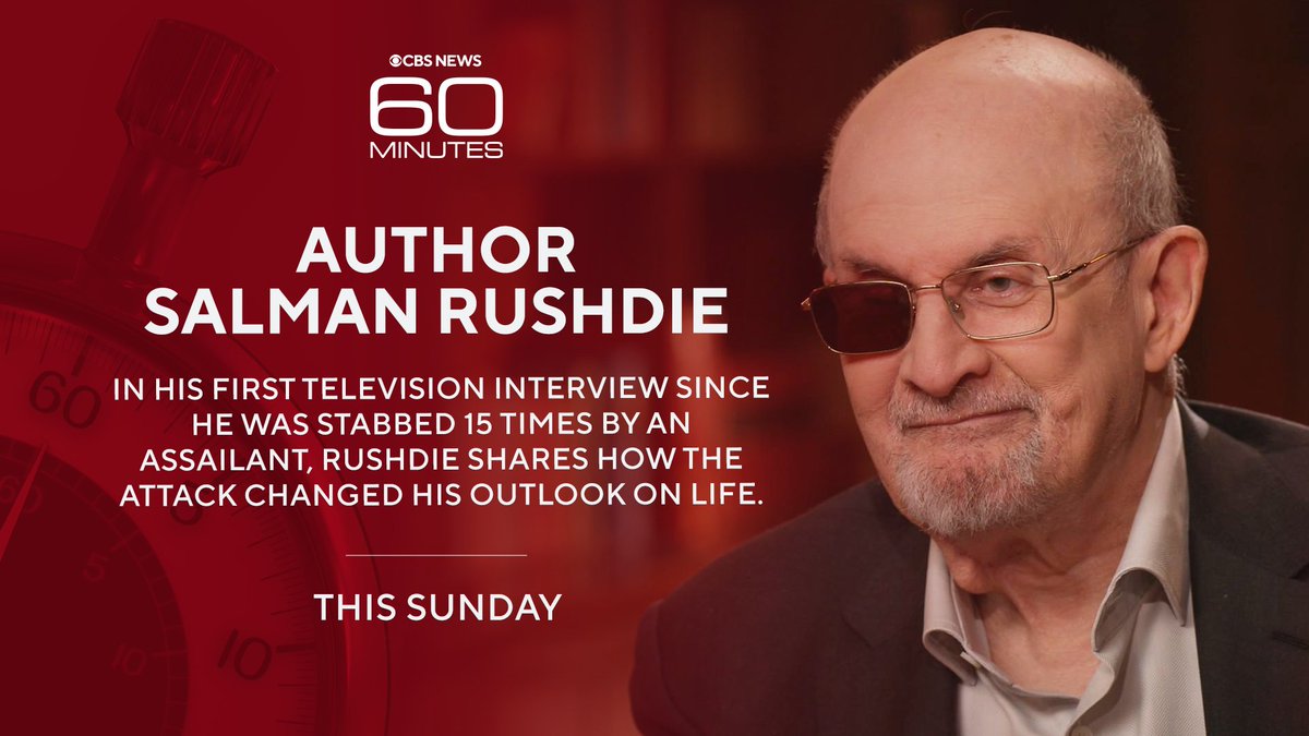 Salman Rushdie has come to terms with the attempt on his life the only way he knows: by writing about it in his new book 'Knife.' Sunday on 60 Minutes. 60Minutes.com