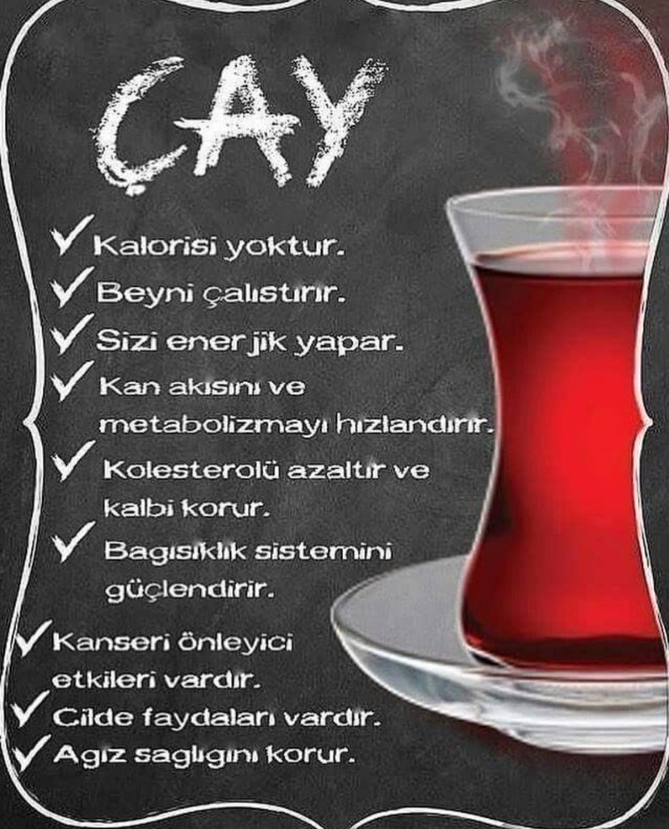 Neymiş 🙂 Çay her derde deva imiş, çay ☕ için kendinizi iyi hissedin ☺ 🌸Günaydın gönlü güzel kendi güzel herkese🦋🌈 ☀Mutlu sabahlar☕🌻 #Günaydın #Cumartesi