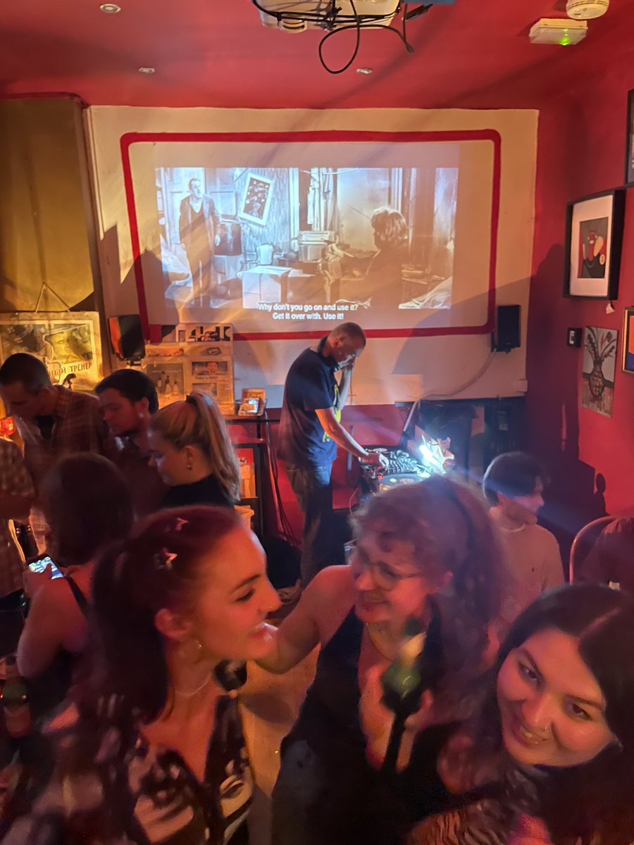 Nice one! <a href="/Mr_Dave_Haslam/">Dave Haslam</a> DJing at Cafe Blah last night👌