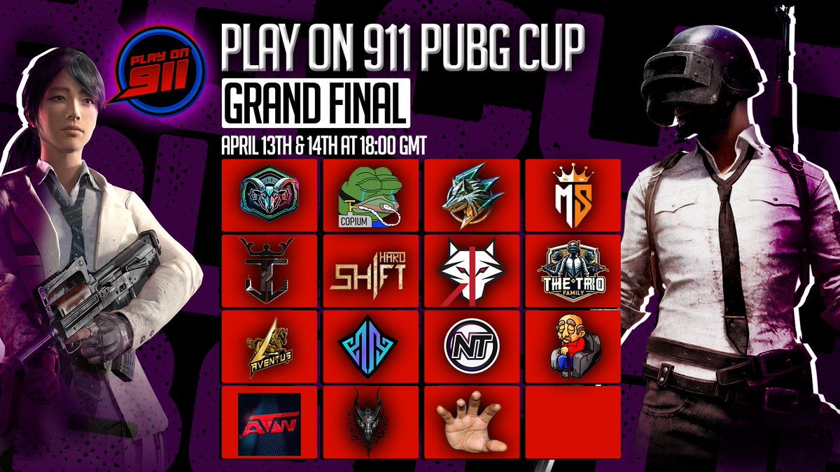 Day 1 of the 911 Cup kicks off tonight at 4:30pm. If the last 2 seasons are anything to run by Romanian PUBG is super aggressive so stay tuned. Normal channels See you later