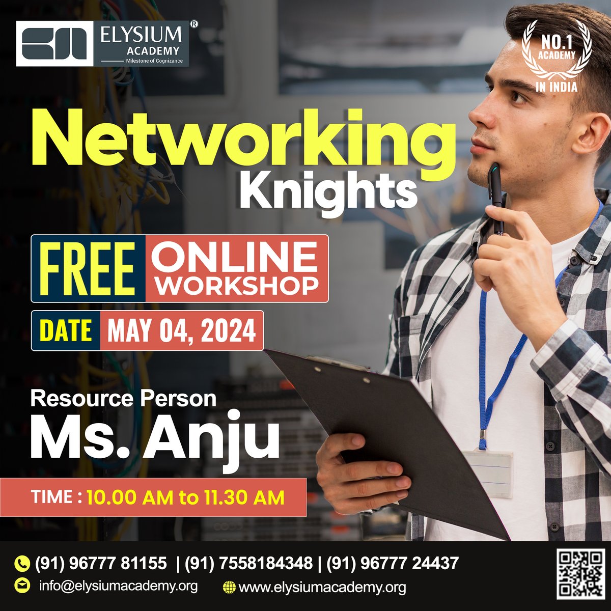 🌟FREE Online Workshop - Networking Knights! 🚀
#ElysiumAcademy #Networking #ProfessionalDevelopment #OnlineWorkshop #NetworkingEvent #StudentOpportunity #CareerDevelopment #OnlineLearning #SkillBuilding #NetworkBuilding #StudentWorkshop #FutureLeaders #CareerConnections