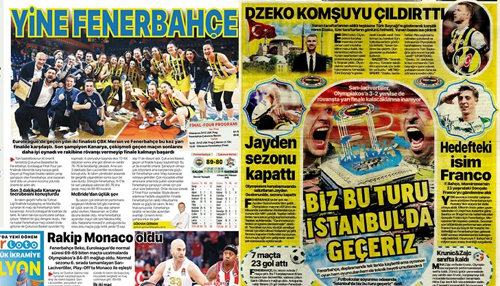 📰Bugün gazetelerde öne çıkan tüm FENERBAHÇE manşetlerine hızlıca göz atabilirsiniz! fenerkolik.org/resim.php?gale…