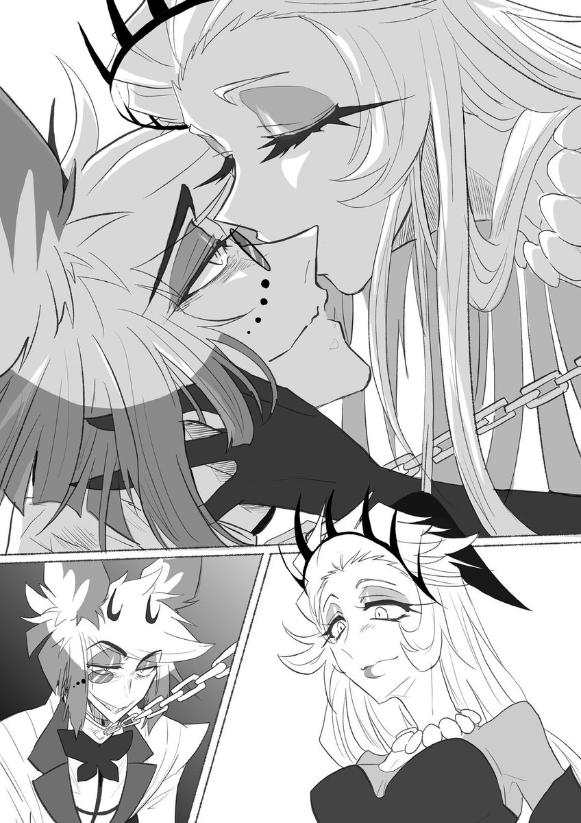 monaco1853's tweet photo. #HazbinHotelAlastor 
#chalastor 
アラチャで少女漫画描きたい
地獄の母娘に振り回されろデーモン
（3/7） https://t.co/Xf9qj04i9F