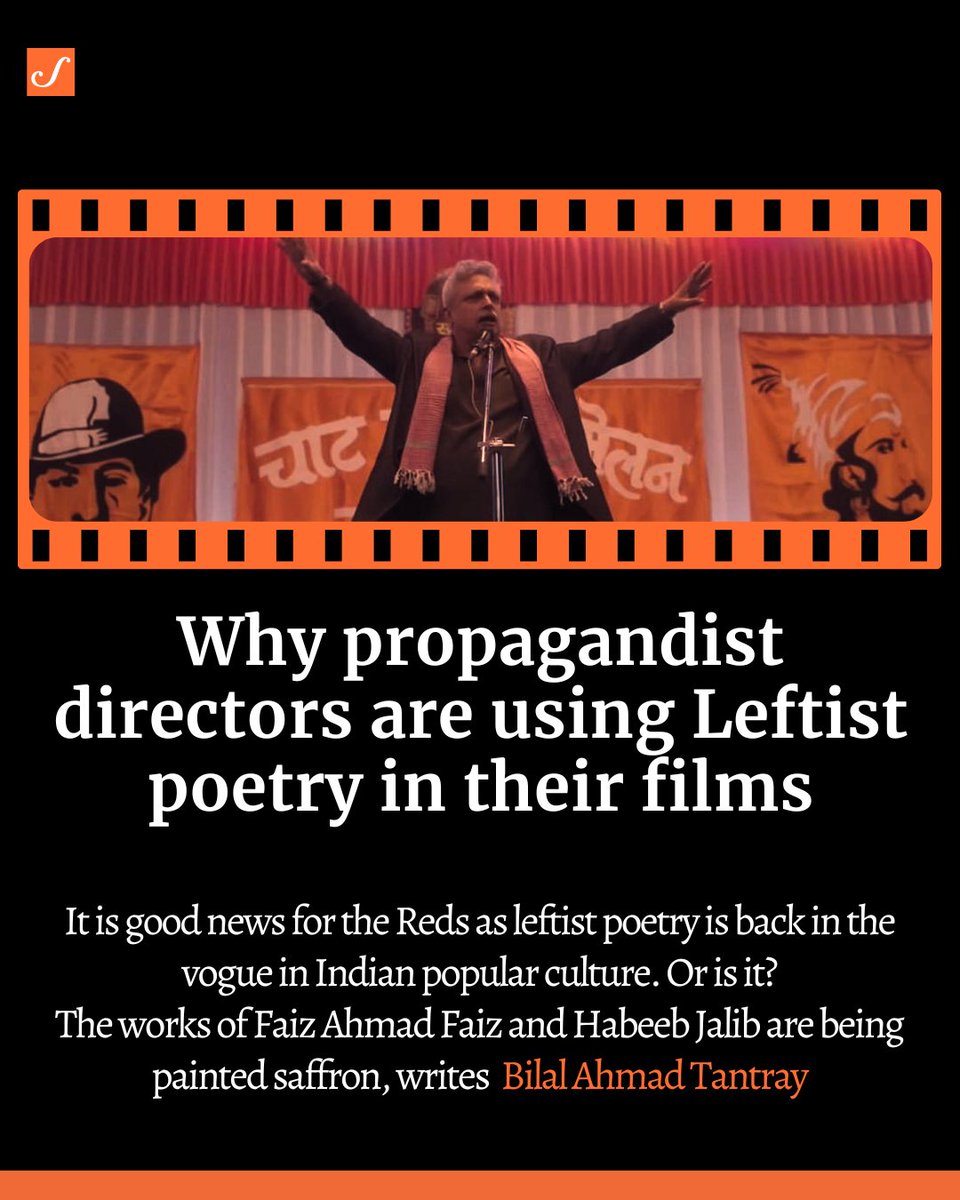 Of course, art belongs to all and it is the consumer of art who eventually decides what to make of it. scroll.in/article/106639…

However, it is crucial to recognise that their poetry was crafted with a specific purpose in mind.

Bilal Ahmad Tantray✍️

#PiyushMishra #JNU