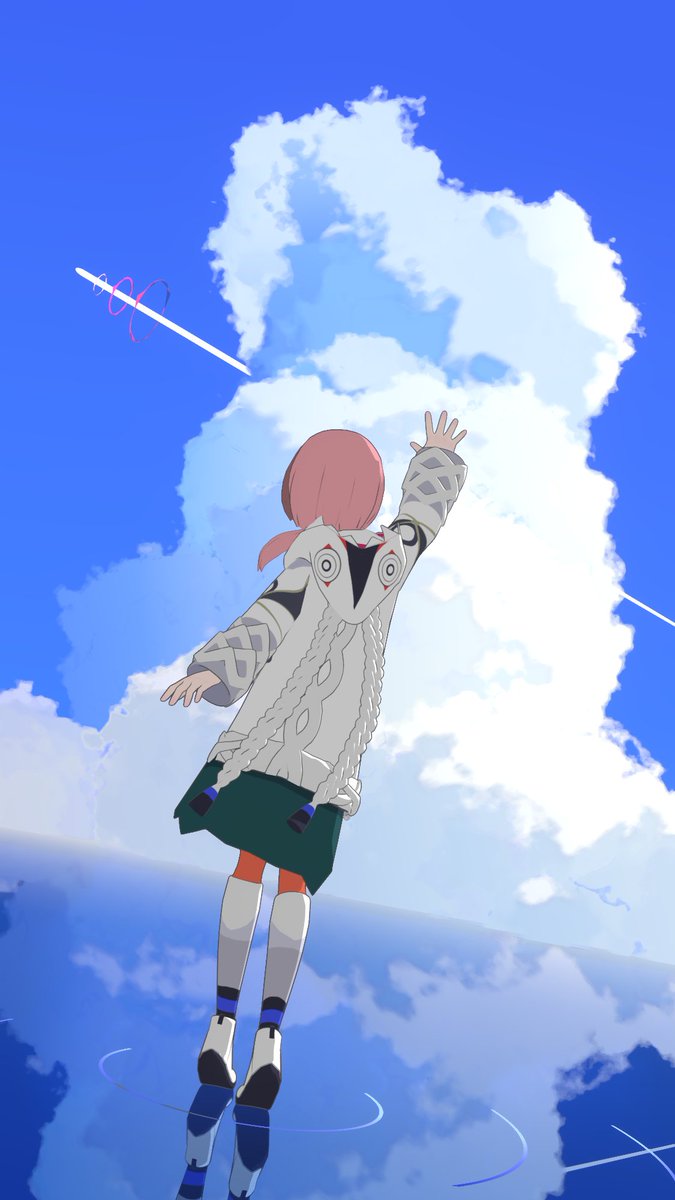 雲のシェーダーのお試しでファンアート作りました！
#花譜美術部 
#blender #b3d