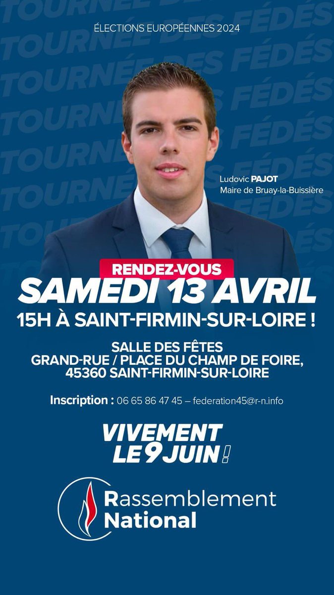 On se retrouve cet après-midi pour accueillir @ludovicpajot, Maire de Bruay-la-Buissière et ancien Député du Pas-de-Calais, dans le cadre de la tournée des européennes du @RNational_off ! N’hésitez pas à vous joindre à nous ! #VivementLe9Juin