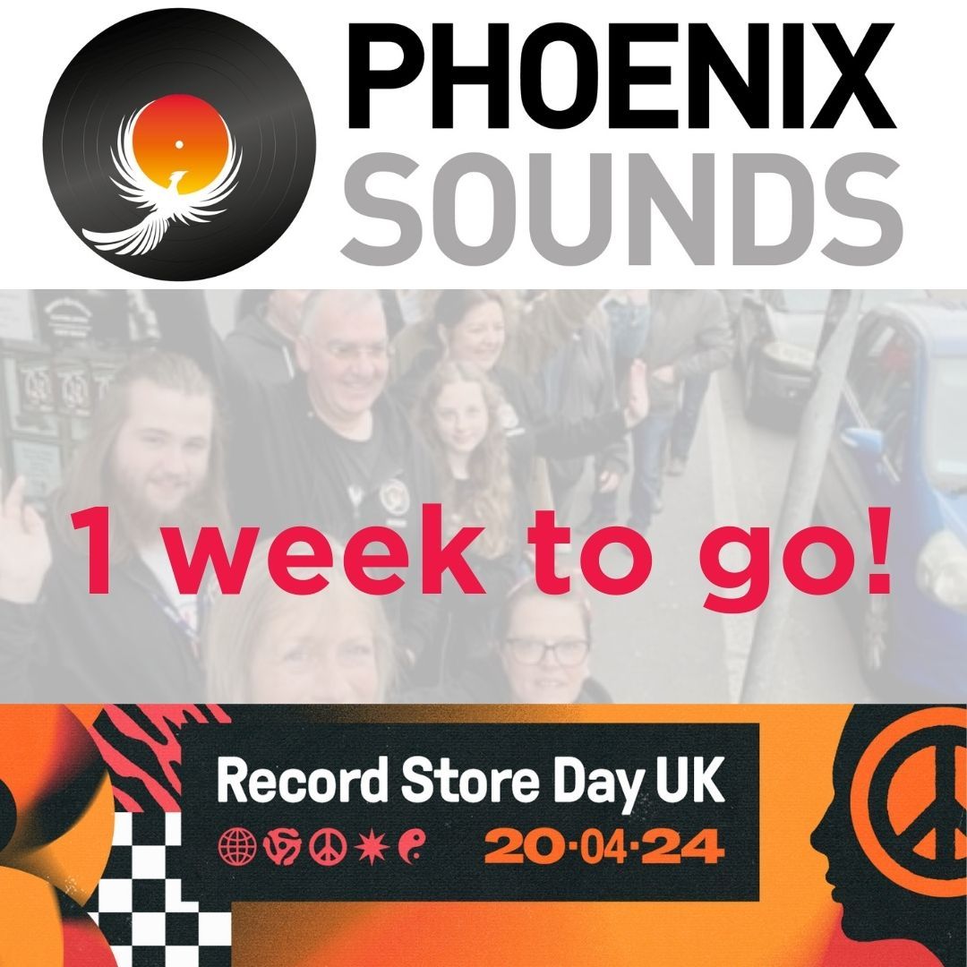 ✨ One week to go! The most awaited Record Store Day is almost here. Phoenix Sounds is ready to rock with exclusive vinyl and live music. Join us for a day of celebration and community. Let's make this one to remember! 🎙️ #PhoenixSounds #newtonabbot #recordstoreday2024