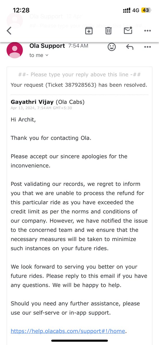 shystar24_6's tweet image. @ola_supports @Olacabs is this what you call a solution?

#stopusingOLA