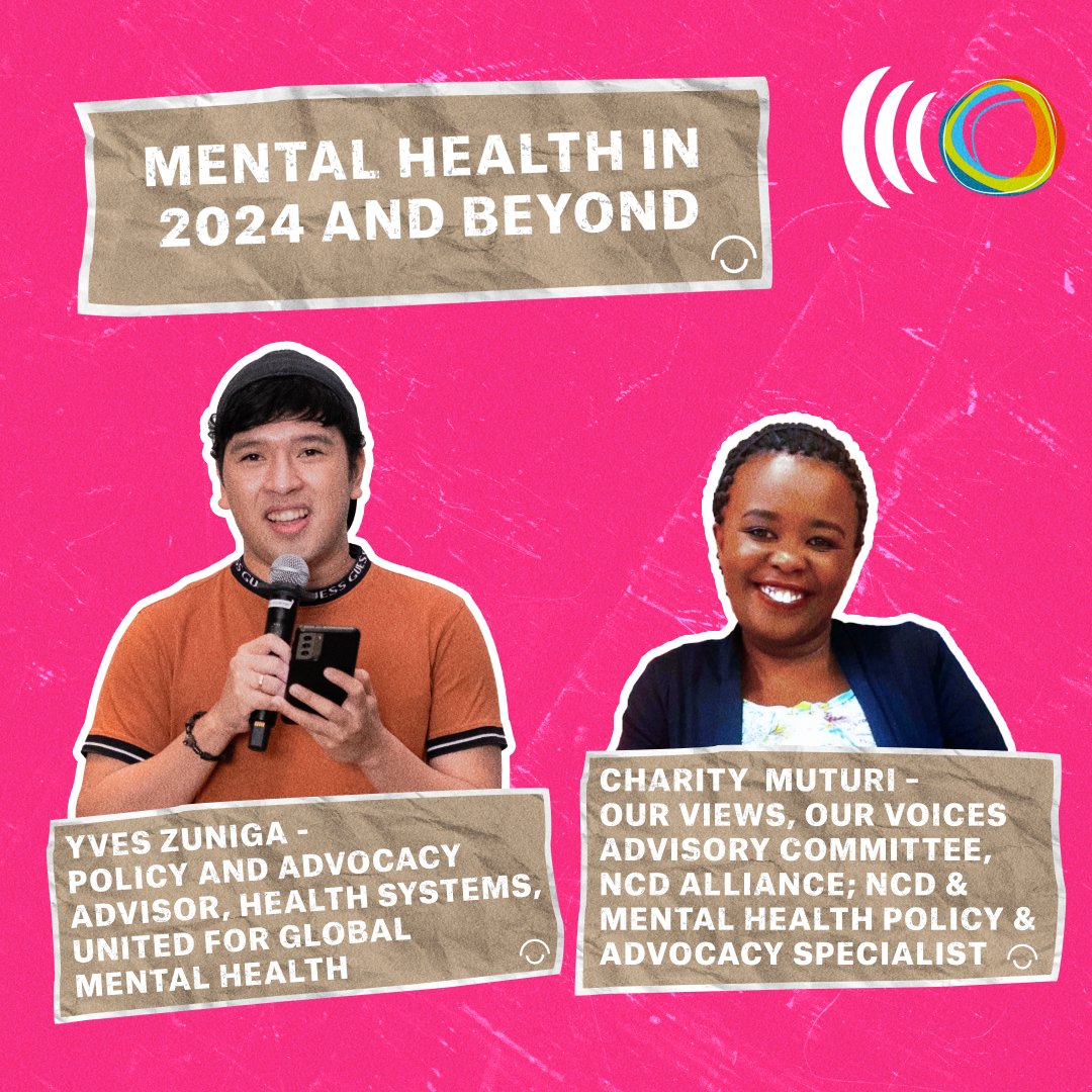 🤔Are #mentalhealth indicators worldwide improving? Find some answers in the discussion with @muthonimuturi & @YvesZuniga, @UnitedGMH, spotlighting this often-neglected topic & talking about their advocacy plans 🎧 ncdalliance.org/why-ncds/voice…