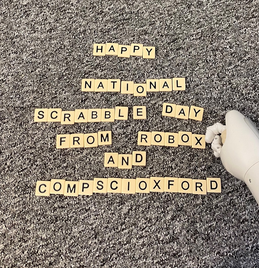 Happy #NationalScrabbleDay! To any scrabble players, what would these words combine to score? #compscioxford #scrabble #scrabbleday