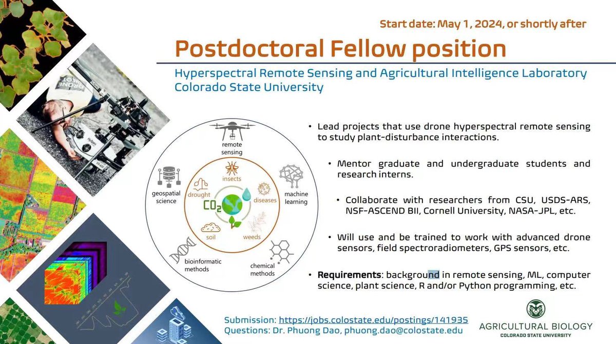 Happy Weekend！ Here is thr postdoctoral position #doctor #GIS #remotesensing