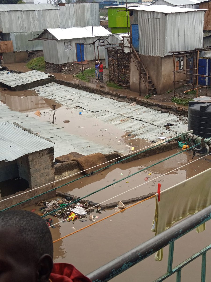 Some houses have submerged in water at Kware, Pipeline. 

Reports of one kid dead <a href="/SakajaJohnson/">Sakaja Arthur Johnson</a> <a href="/KenyaRedCross/">Kenya Red Cross</a>