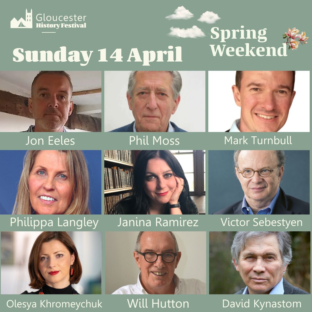 The final day of the Spring Weekend is here! We have some wonderful authors, historians & thinkers joining us today. Phil Moss, Jon Eeles, Mark Turnbull, Philippa Langley @DrJaninaRamirez @Victorsebby @OKhromeychuk @RichardGrahamUK Vernon Harwood @williamnhutton & David Kynaston