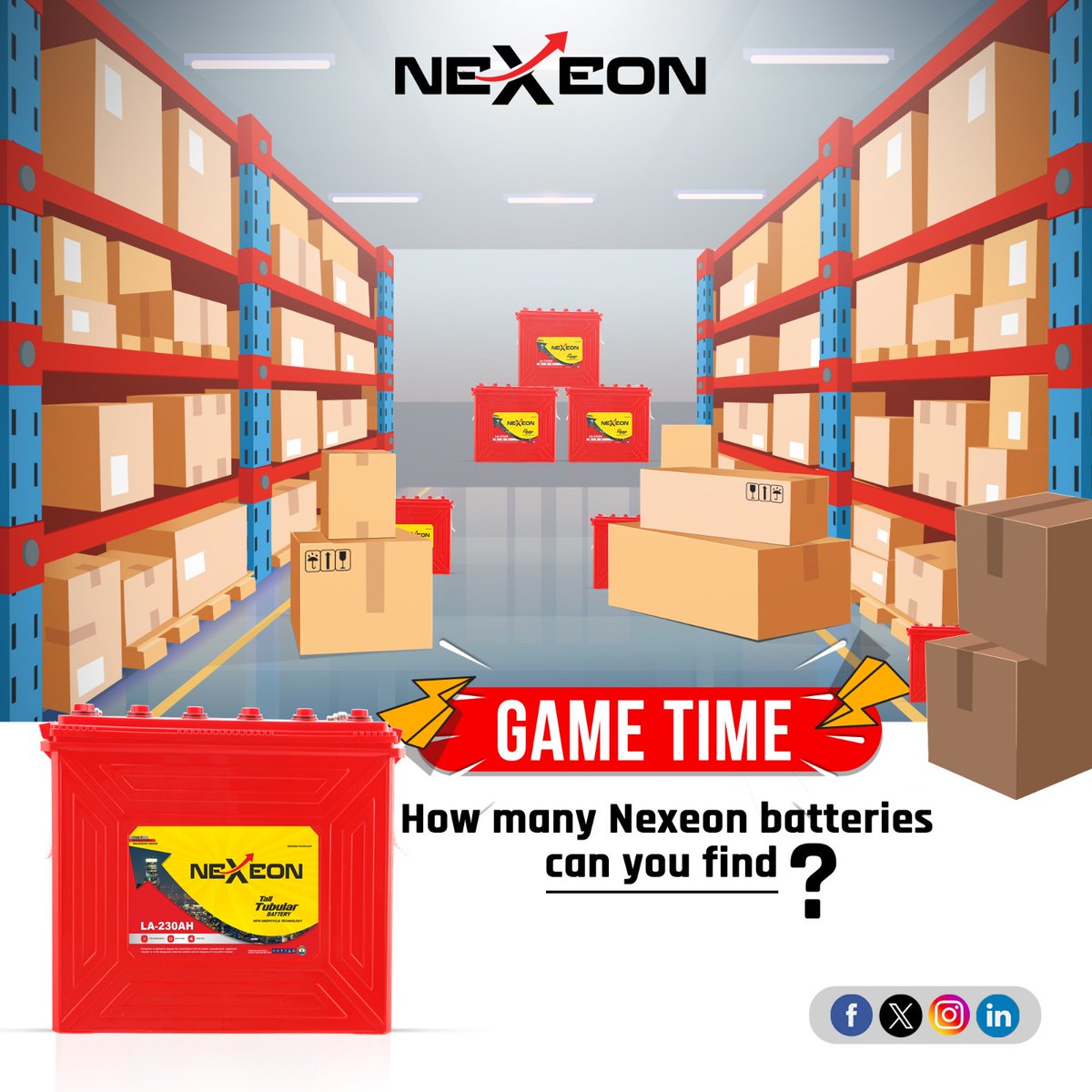 Put your observation skills to the test! Can you spot all the Nexeon batteries in this picture? Comment your answer and let us decide “How good are you as a detective?”

Follow us: @Nexeonbatteries

#NexeonBattery #BatteryPuzzle #TubularBattery #Nigeria