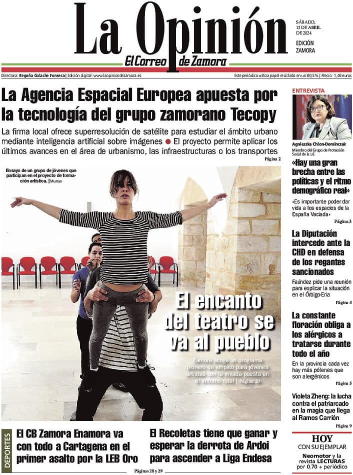 👋🏻 ¡Buenos días! Ya puedes consultar los principales titulares de este sábado, 13 de abril, en nuestra portada de #Zamora. Toda la información, en laopiniondezamora.es