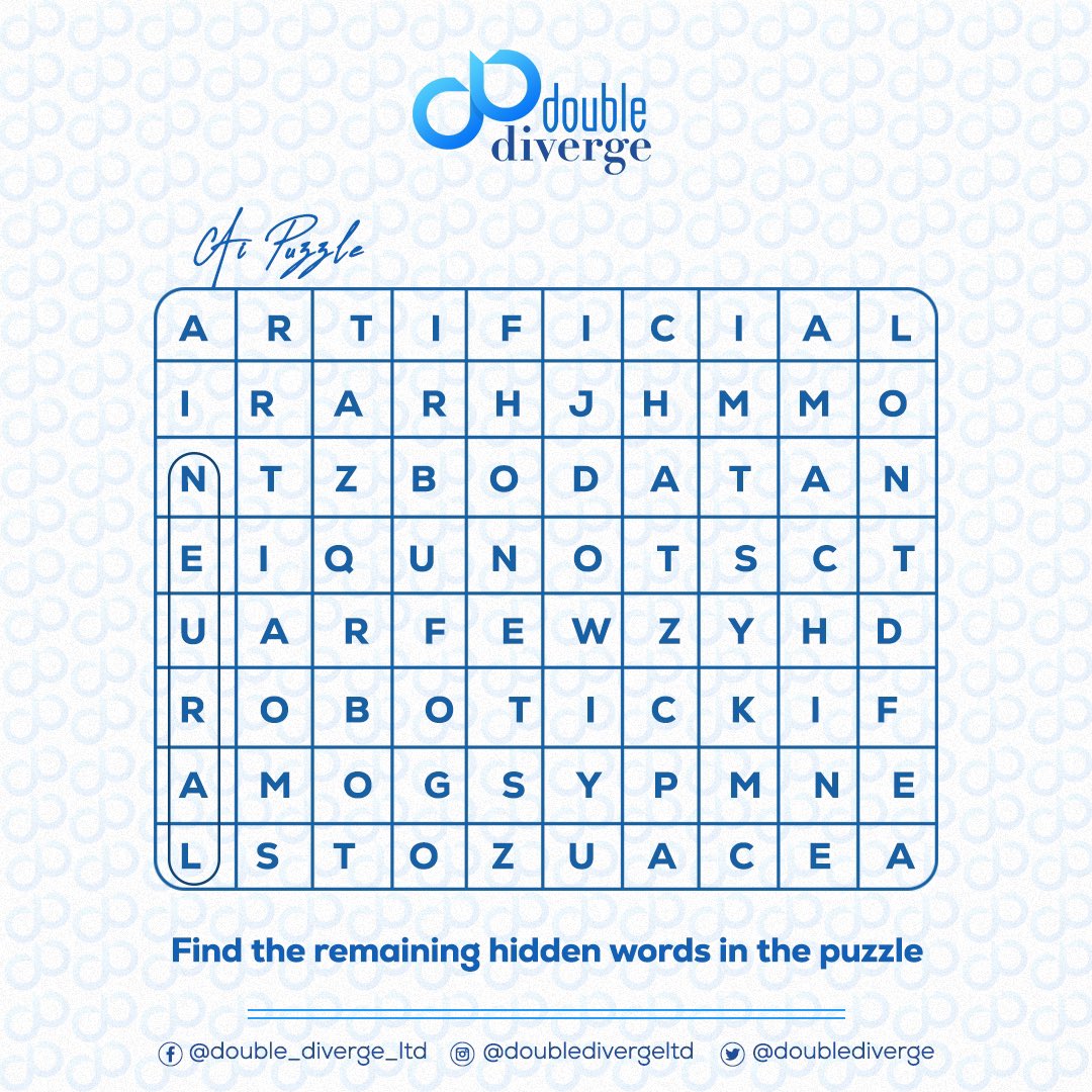 It’s Weekend

Let’s see how many words you can find ‼️

#doublediverge #digitalservices #artificialintelligence  #website #itsupport #ainewsoftheday #techpuzzle