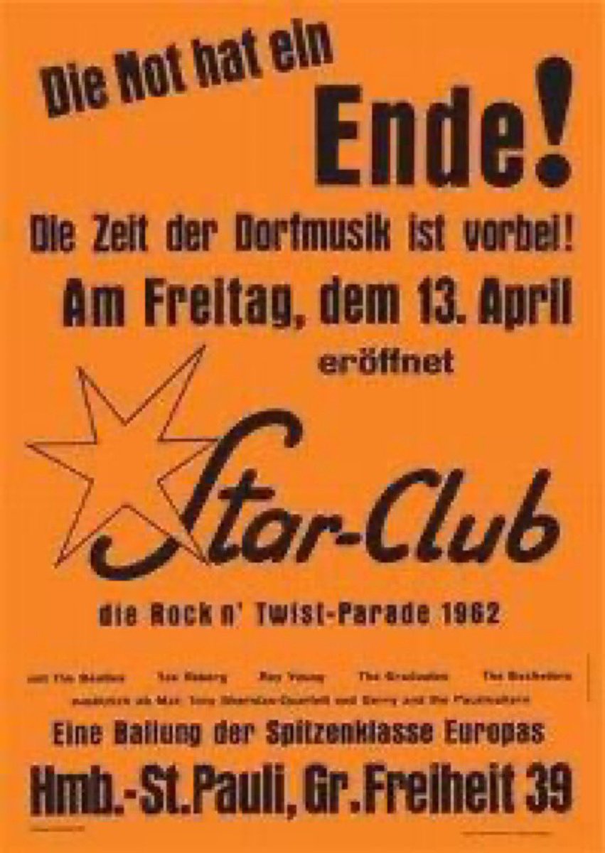 „Die Zeit der Dorfmusik ist vorbei!“ Am 13. April 1962 eröffnet in Hamburg St. Pauli der Starclub. Kurz vor Mitternacht betreten die Beatles die Bühne und spielen ihr erstes Konzert in dem legendären Club, der nur sieben Jahre besteht und Musikgeschichte mitschreibt.