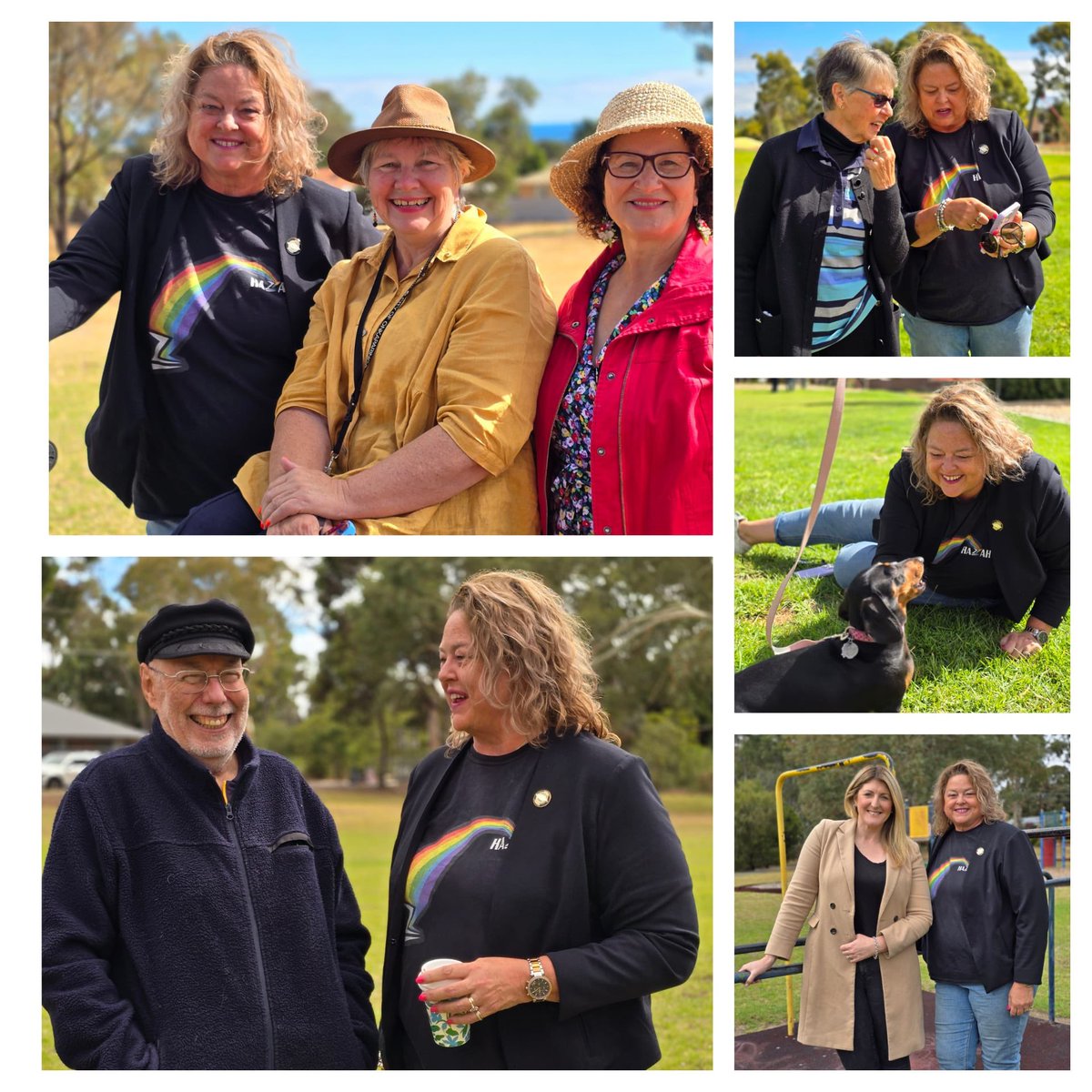 NatCookMP's tweet image. Excellent day for community catchups across the electorate. 

Cheers Erin Thompson MP, Moira Were Mayor, Councillors Michael Fisher, Geoff Eaton, Marisa Bell, and Kim Davis - Candidate for Pimpala ward - all welcome visitors joining in conversations with locals.

#HurtleVale