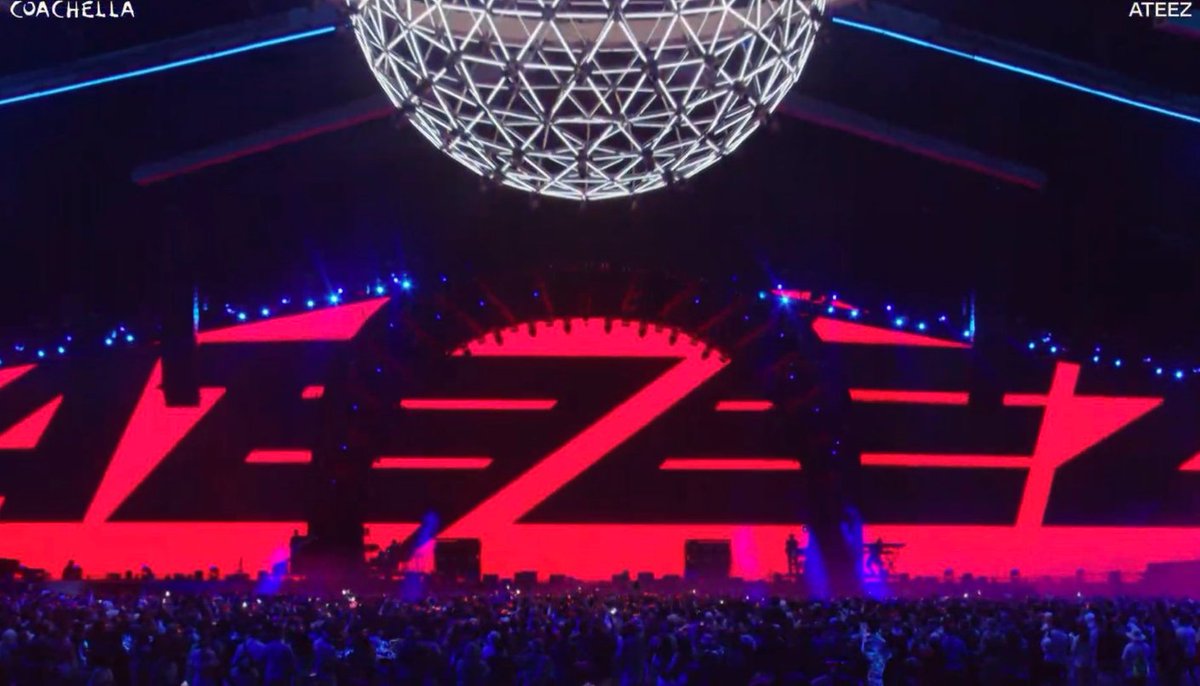 ATEEZ performs at Coachella today.