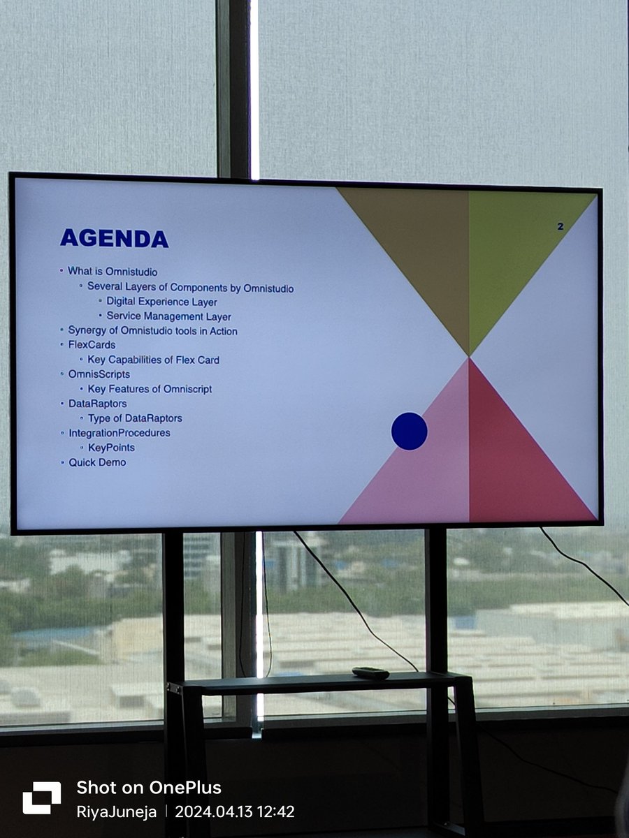 So this is the agenda for today's 2nd topic based on #OmniStudio @gurgaon_wit @sonika_sfdc