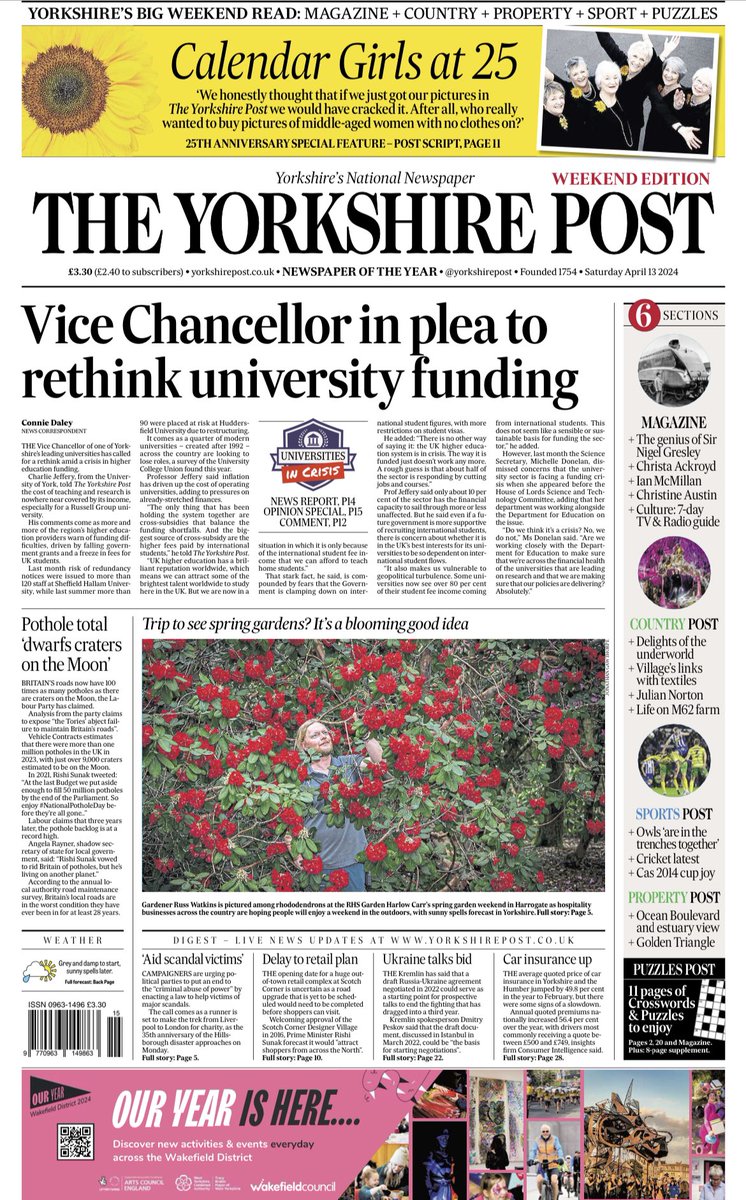 Universities in Crisis: a Yorkshire Post special VCs across the county are calling upon Government to intervene urgently, or the sector faces ruinous collapse