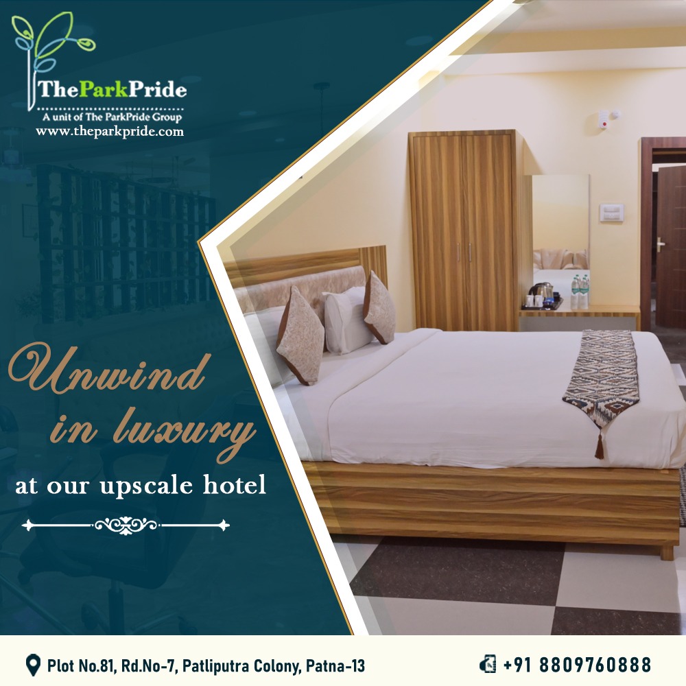 Pamper yourself with a stay at Hotel The Park Pride!
Discover the epitome of luxury and sophistication. 🥂✨ #PamperYourself #Luxury

Call us at 8809760888/ 0612 227427
Visit Us: theparkpride.com

#luxuryrooms  #banquets #cafe #restaurant #hotelparkpride #Patna #Bihar
