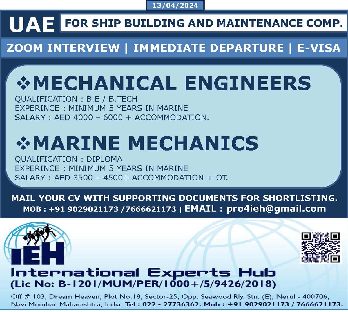 #UAEJobs #uaejobseekers #UAEJobSearch #UAEJobOpportunities #uaejobs2024 #abroadjobs #abroadVacancy #abroadcareer #gulfjobs #gulfjobseekers #gulfjobcareers #mechanicalengineers #marinemechanics #marine