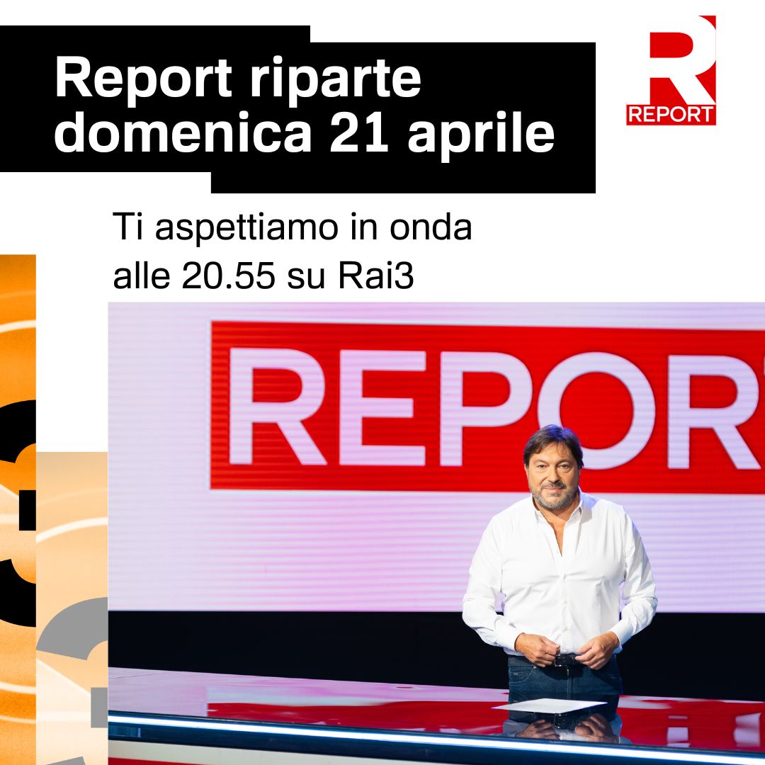 💥Stiamo per tornare
#Report #Rai3