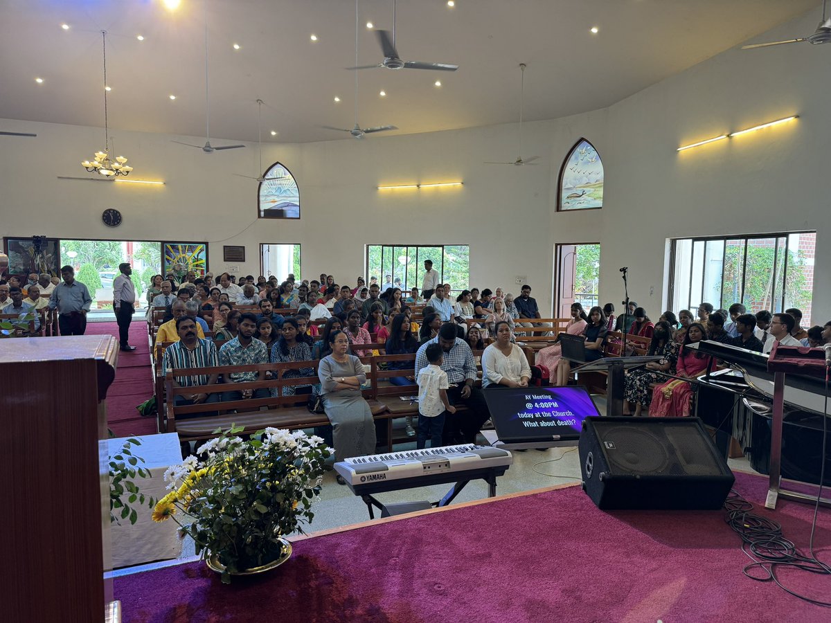 The congregation at Hosur SDA Church where I preached this morning. Happy Sabbath!