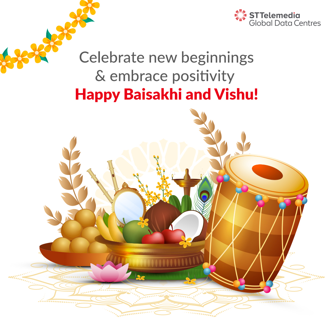 Let this harvest season be filled with renewed growth and prosperity as you embrace connectivity. STT GDC India wishes you a happy Baisakhi, PohelaBoishakh, Bohag Bihu, Puthandu, PooramVishu, and MahaVishuva Sankranti! #HarvestSeason #RenewedGrowth #STTGDCIndia