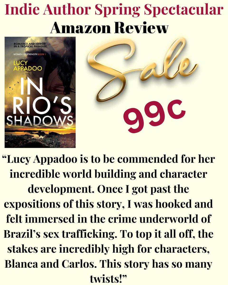 Romance and terror in a tropical paradise 
Thriller category.
Author collab.
indievisibleevents.com

#romanticsuspense #reading #romance #suspensethriller #booklover  #readers #authorcollaboration #discountedbooks #authorpromotion#indieauthor #springspectacular #thriller #Brazil
