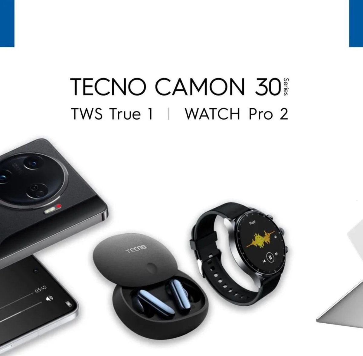 The new #CAMON30AIPhone comes with TWS True 1 earbuds that supports ANC,equiped with one of the best Sony Sensors the IMX 890 which is far better than the iPhone 14 Pro Max Sony IMX803. Buy the Camon 30 at the @TECNOMobileUG flagship store #TECNOArenaMall to win some goodies.