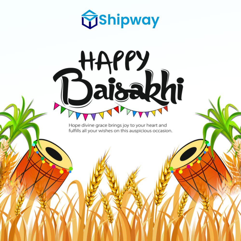 Wishing you a joyous Baisakhi filled with the vibrant spirit of new beginnings. ✨ 🌸May your ventures flourish and your journeys be full of success. #Baisakhi #Growth #Shipway #Logistics