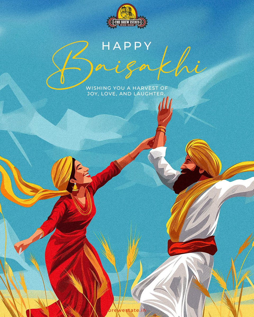 brewestate's tweet photo. TheBrewEstate wishing you joy, prosperity, and endless blessings on Baisakhi. May this auspicious day fill your life with happiness and success. 
Happy Baisakhi! 

#TheBrewEstate  #HappyBaisakhi https://t.co/QQyt3s8ncx