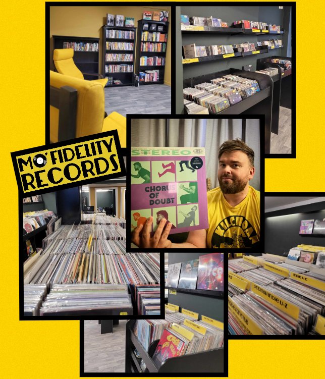 It's our second Saturday in our new improved Mo' Fidelity Records at 117-120 Murray Street and we have @BrokenChanter in-store at 1.30 to celebrate our relaunch and celebrate his latest album 'Chorus of Doubt' #independentrecordshop #brokenchanter #scottishindiemusic